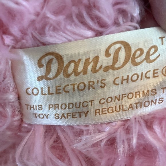 Dan Dee Hug Me Teddy BEAR PLUSH Pink Shaggy Sitting Stuffed Animal Toy Friend - Picture 3 of 8